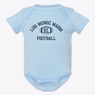 Luis Munoz Marin Primary Center Classic Football Baby Onesie