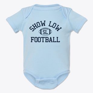 Show Low Sda Christian School Classic Football Baby Onesie