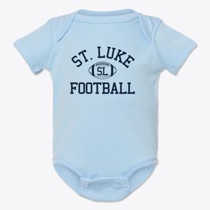 Saint Luke School Classic Football Baby Onesie