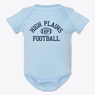 High Plains Christian School Classic Football Baby Onesie