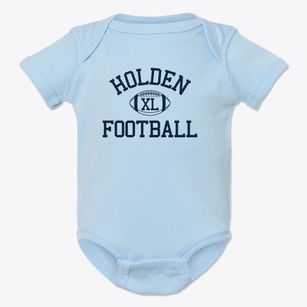 Holden School Classic Football Baby Onesie