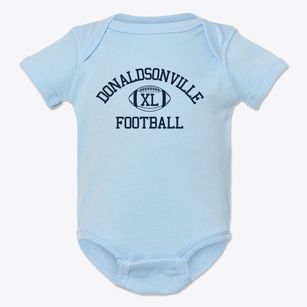 Donaldsonville High School Classic Football Baby Onesie