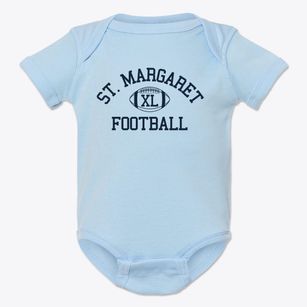 Saint Margaret Of Scotland School Classic Football Baby Onesie