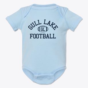 Gull Lake Christian School Classic Football Baby Onesie