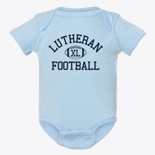 Lutheran High School Classic Football Baby Onesie