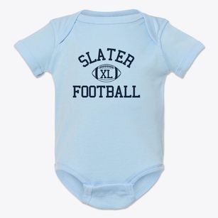 Slater High School Classic Football Baby Onesie
