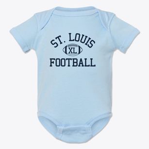 Saint Louis Charter School Classic Football Baby Onesie
