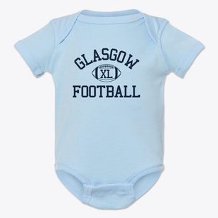 Glasgow High School Classic Football Baby Onesie