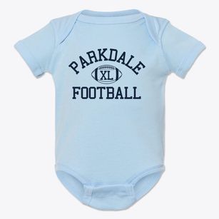 Parkdale Christian High School Classic Football Baby Onesie