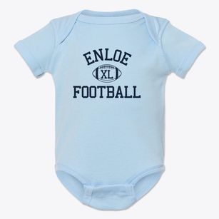 Enloe High School Classic Football Baby Onesie