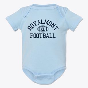Royalmont Academy Classic Football Baby Onesie