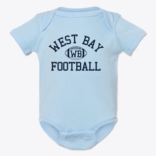 West Bay High School Classic Football Baby Onesie