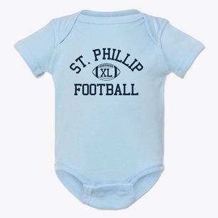 St. Phillip Catholic School Classic Football Baby Onesie