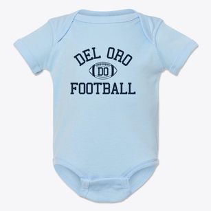 Del Oro High School Classic Football Baby Onesie