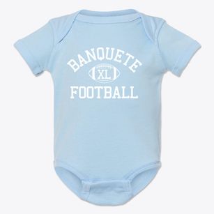 Banquete Intermediate School Classic Football Baby Onesie