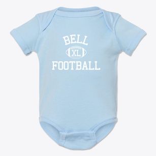 Bell Junior High School Classic Football Baby Onesie