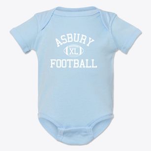 Asbury Christian School Classic Football Baby Onesie