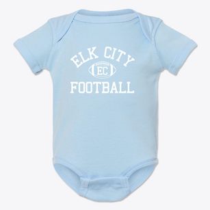 Elk City School Classic Football Baby Onesie