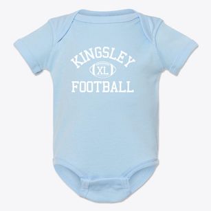 Kingsley Montessori School Classic Football Baby Onesie