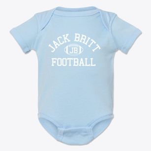 Jack Britt High School Classic Football Baby Onesie