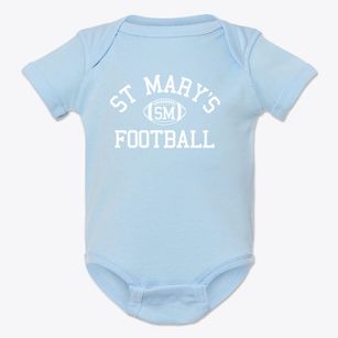 Saint Mary's School Classic Football Baby Onesie
