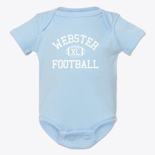 Webster Area High School Classic Football Baby Onesie