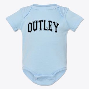 Outley Elementary School Varsity Arch Baby Onesie