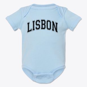 Lisbon Elementary School Varsity Arch Baby Onesie