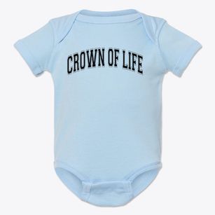 Crown Of Life School Varsity Arch Baby Onesie