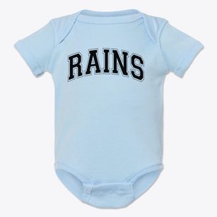 Rains Elementary School Varsity Arch Baby Onesie