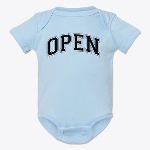 Open High School Varsity Arch Baby Onesie