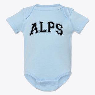 Alps Varsity Arch Baby Onesie