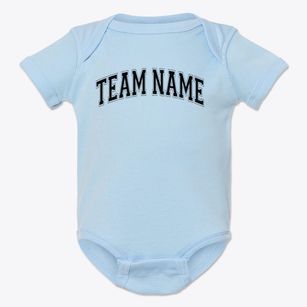 Team Name Varsity Arch Baby Onesie