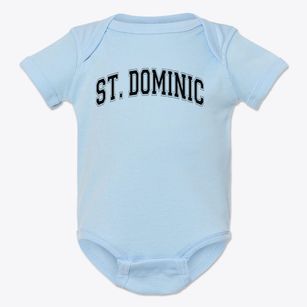 Saint Dominic School Varsity Arch Baby Onesie