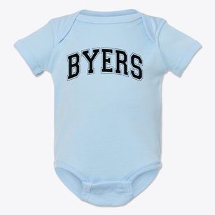 Byers School Varsity Arch Baby Onesie