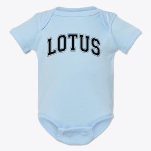 Lotus School For Excellence Blue Varsity Arch Baby Onesie