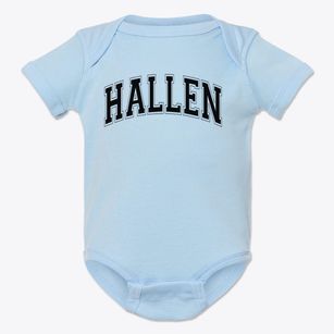 Hallen Elementary School Varsity Arch Baby Onesie