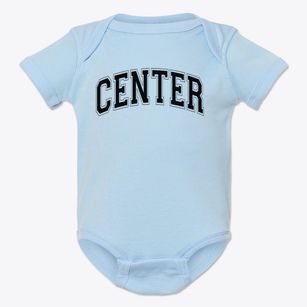 Center Elementary School Varsity Arch Baby Onesie