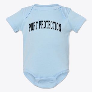 Port Protection Elementary School Varsity Arch Baby Onesie