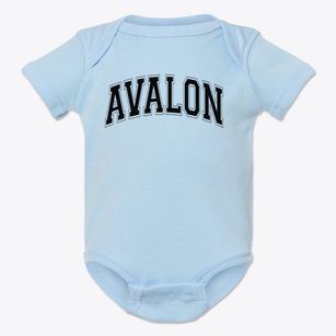 Avalon Elementary School Varsity Arch Baby Onesie