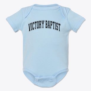Victory Baptist School Varsity Arch Baby Onesie