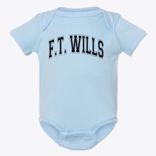 F.t. Wills High School Varsity Arch Baby Onesie