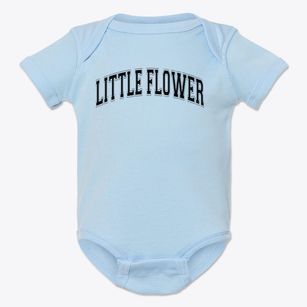 Little Flower Grammar School Varsity Arch Baby Onesie