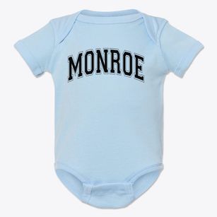 Monroe Center Elementary School Varsity Arch Baby Onesie