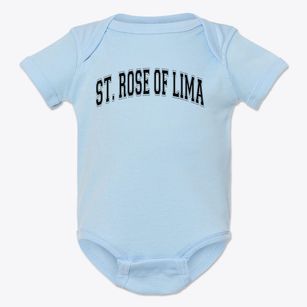 Saint Rose Of Lima School Varsity Arch Baby Onesie