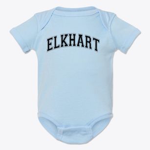 Elkhart Memorial High School Varsity Arch Baby Onesie