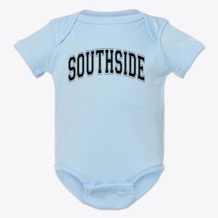 Southside Community School Varsity Arch Baby Onesie