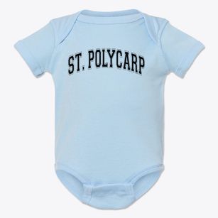 St. Polycarp Parish Varsity Arch Baby Onesie