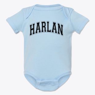 Harlan Elementary School Varsity Arch Baby Onesie