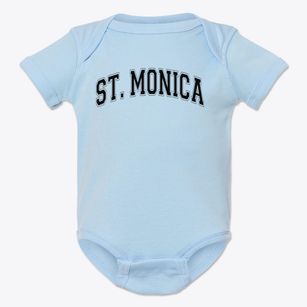 Saint Monica School Varsity Arch Baby Onesie